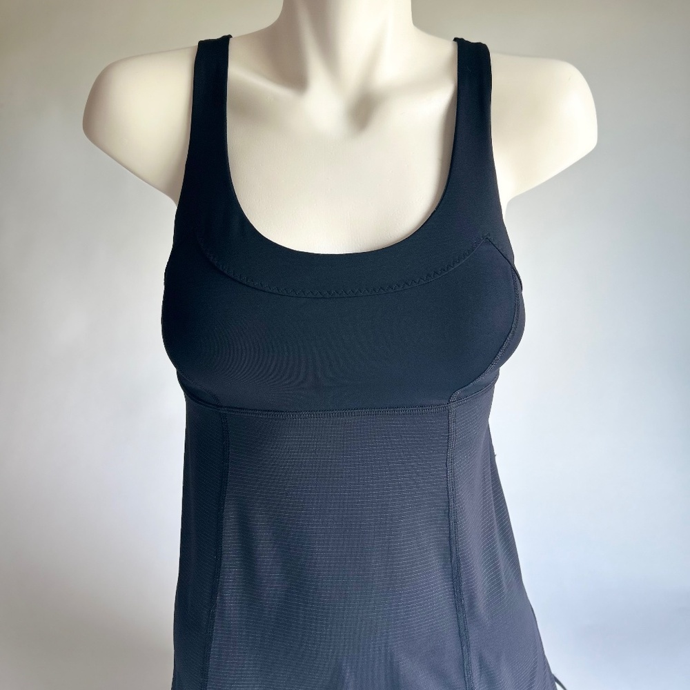 New Lululemon Black Polyester Sleeveless Top size 4 - Picture 2 of 14